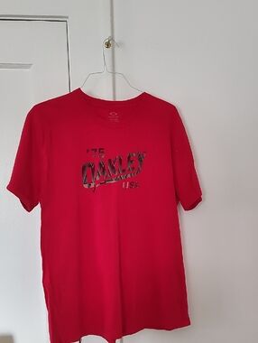 Oakley Red Short Sleeve Graphic Tee